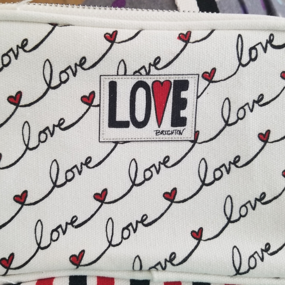 Love Scroll Brighton Canvas Crossbody Bag NWT